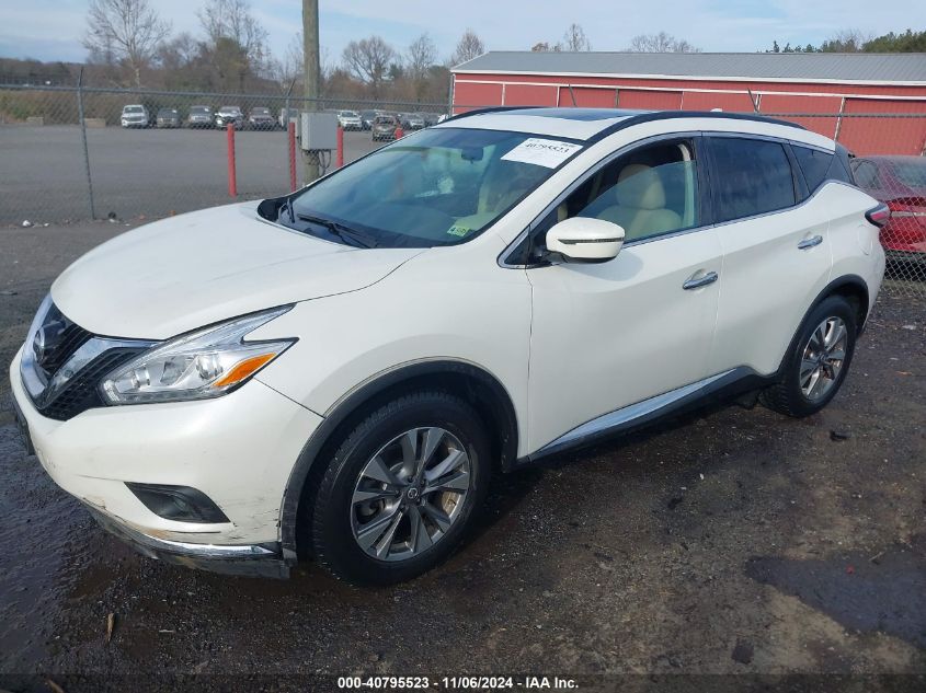 2016 Nissan Murano Sv VIN: 5N1AZ2MH1GN148706 Lot: 40795523