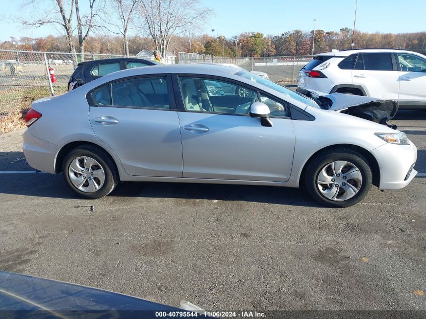 2013 Honda Civic Lx VIN: 19XFB2F54DE282904 Lot: 40795544