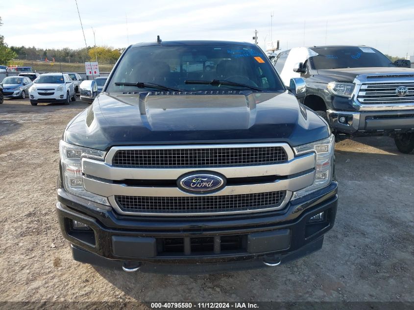 2019 Ford F-150 Platinum VIN: 1FTEW1E40KFB03585 Lot: 40795580