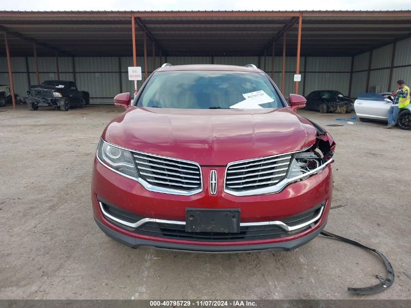 2017 Lincoln Mkx Select VIN: 2LMPJ6KR5HBL16823 Lot: 40795729