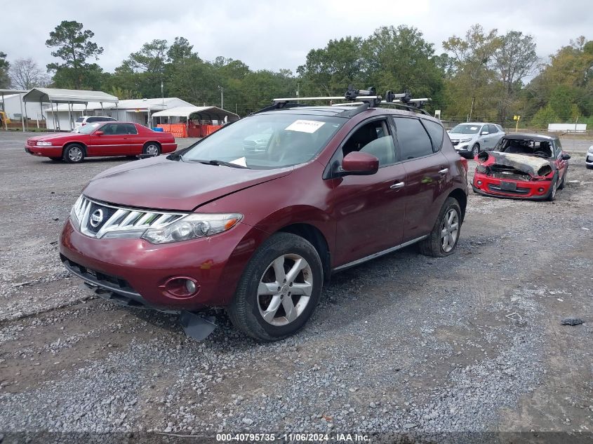 2010 Nissan Murano Sl VIN: JN8AZ1MW5AW107014 Lot: 40795735