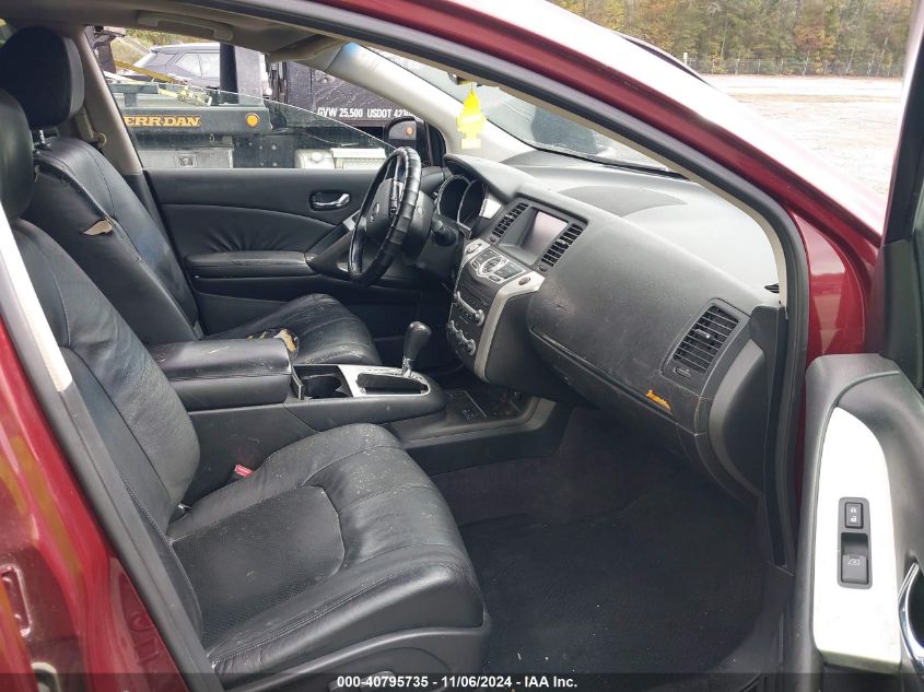 2010 NISSAN MURANO VIN: JN8AZ1MW5AW107014