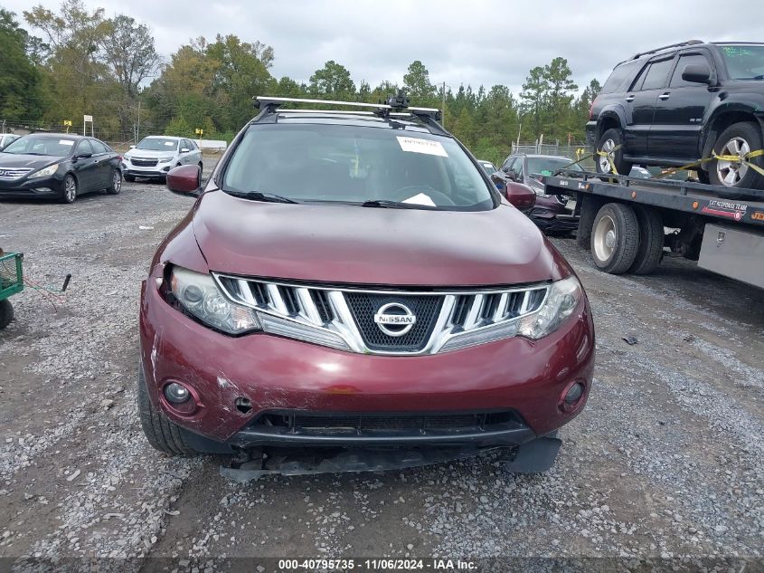 2010 Nissan Murano Sl VIN: JN8AZ1MW5AW107014 Lot: 40795735