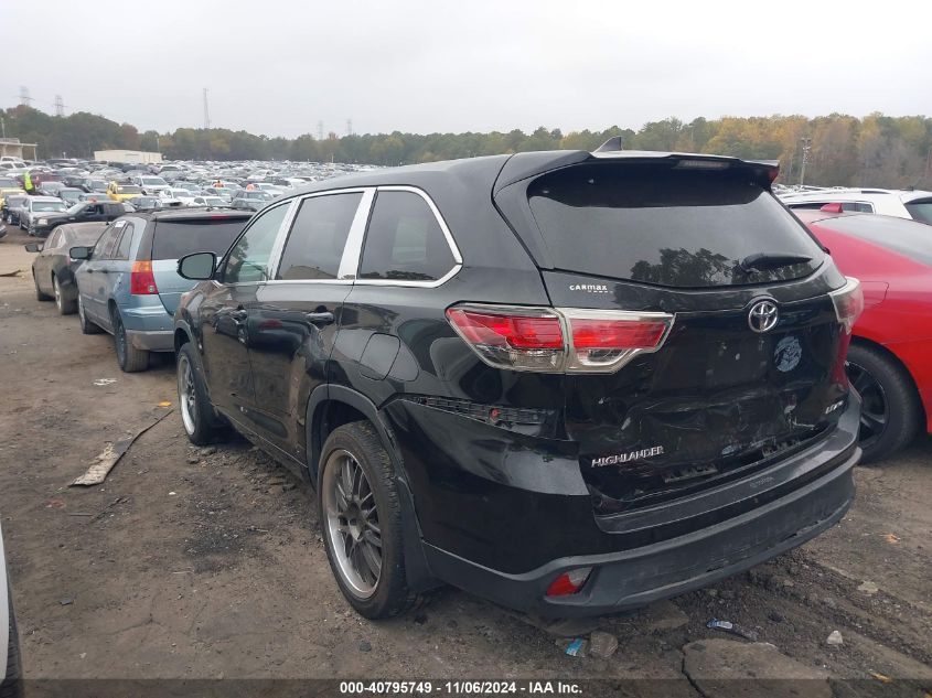 VIN 5TDBKRFH0FS161104 2015 Toyota Highlander, Le Pl... no.3