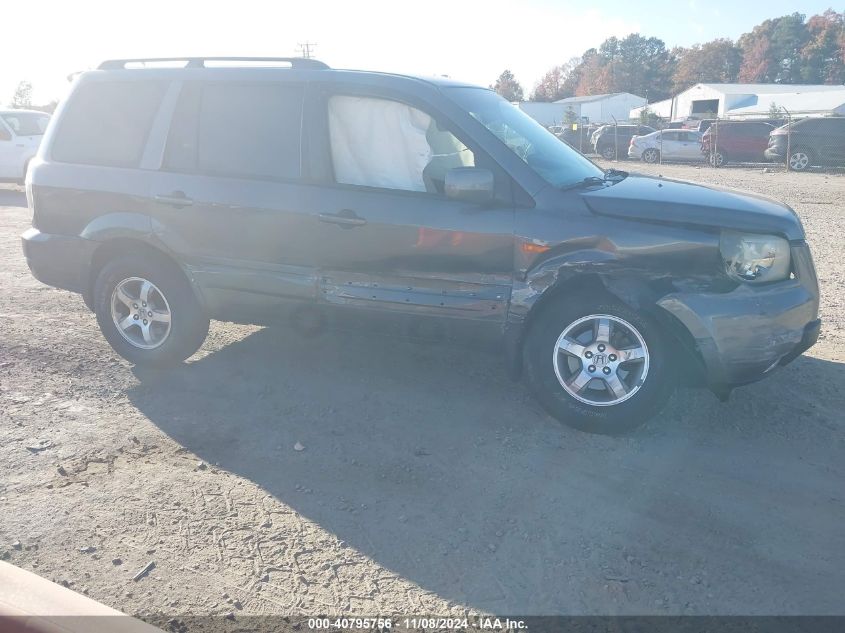 2007 Honda Pilot Ex-L VIN: 2HKYF18557H510042 Lot: 40795756