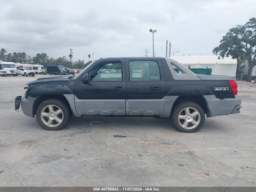 2002 Chevrolet Avalanche 1500 VIN: 3GNEK13T02G110340 Lot: 40795843