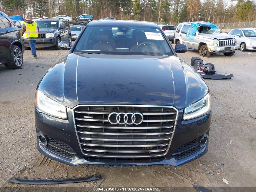 2017 Audi A8 L 4.0T Sport VIN: WAU43AFD9HN002916 Lot: 40795878