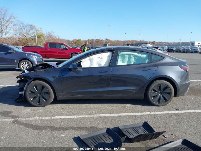 2024 Tesla Model 3 Long Range Dual Motor All-Wheel Drive VIN: 5YJ3E1EB1RF787229 Lot: 40795948