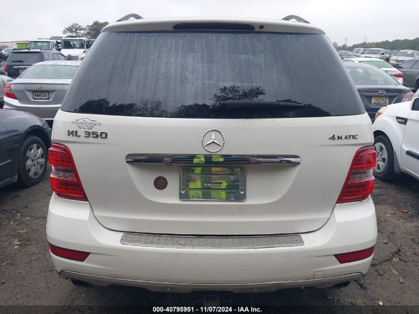 2011 Mercedes-Benz Ml 350 4Matic VIN: 4JGBB8GB5BA643249 Lot: 40795951