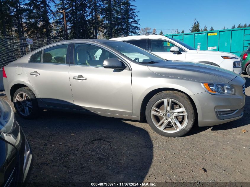 2015 Volvo S60 T5 Premier VIN: YV126MFK7F1350293 Lot: 40795971