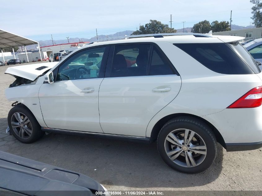 2012 Mercedes-Benz Ml 350 4Matic VIN: 4JGDA5HB3CA070054 Lot: 40795986