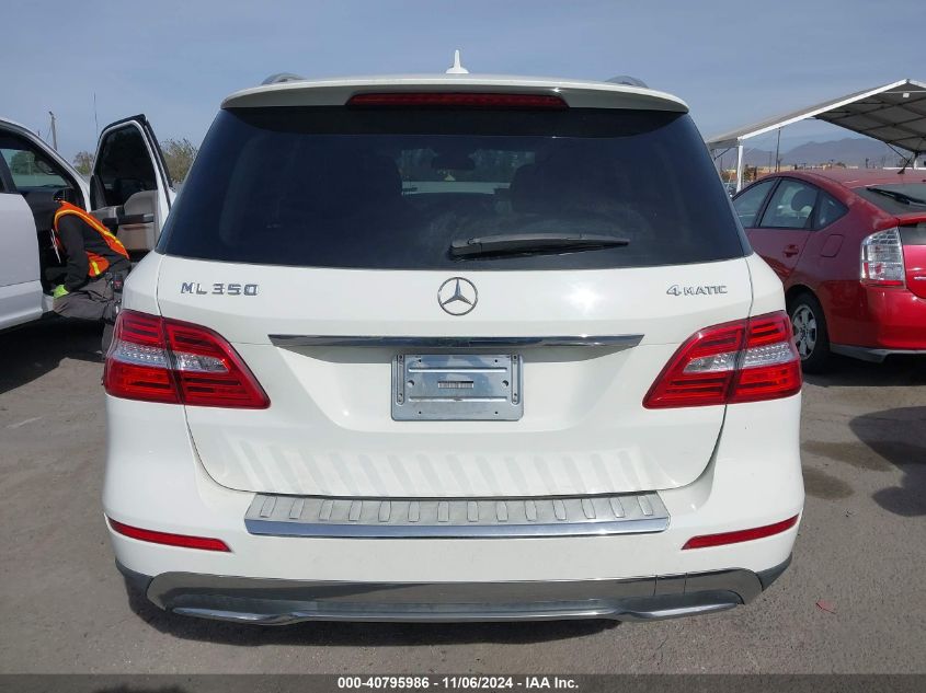 2012 Mercedes-Benz Ml 350 4Matic VIN: 4JGDA5HB3CA070054 Lot: 40795986