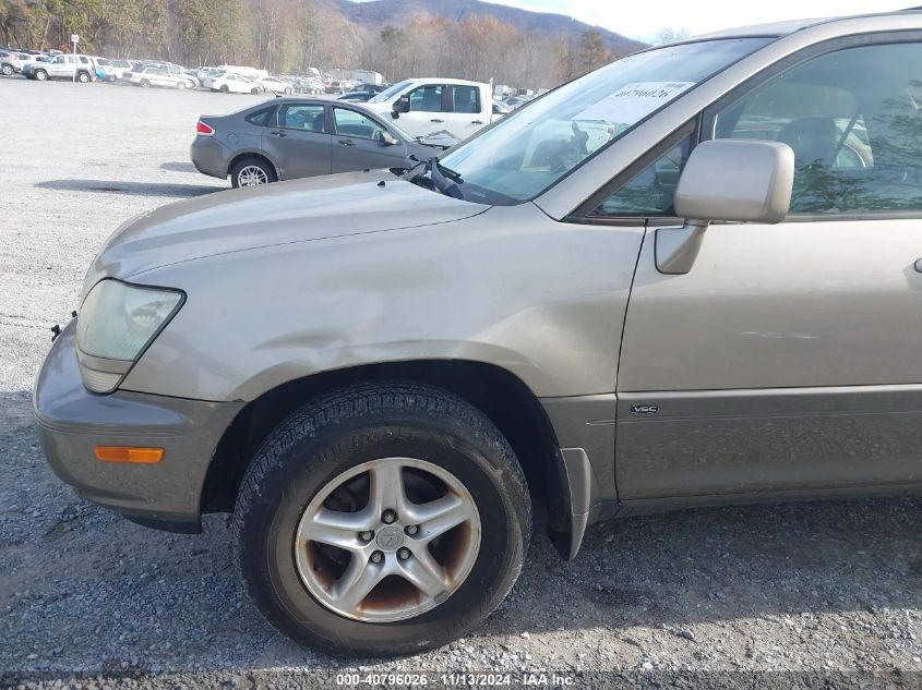 2001 Lexus Rx 300 VIN: JTJHF10U910191474 Lot: 40796026