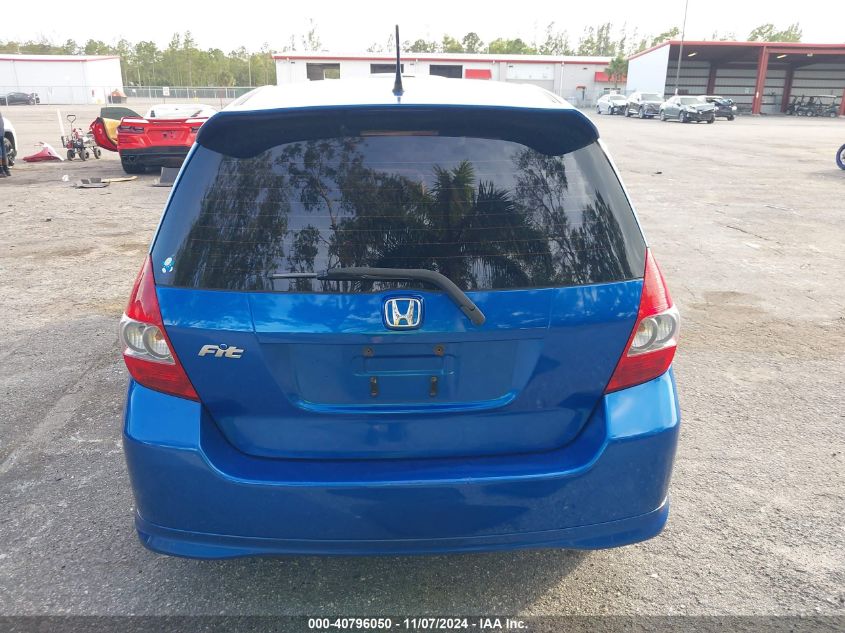 2007 Honda Fit Sport VIN: JHMGD37607S054149 Lot: 40796050