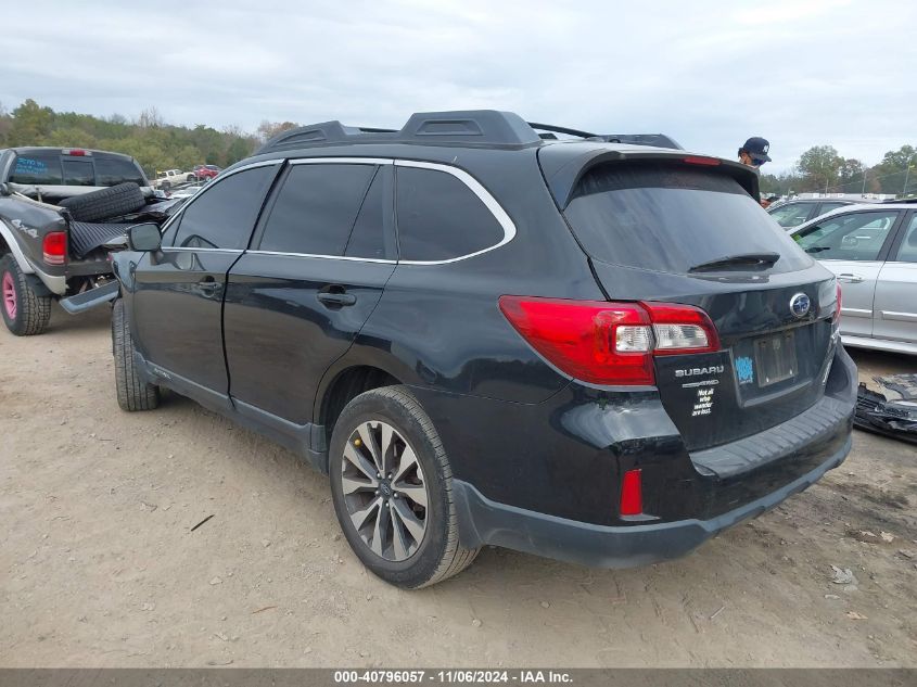 2015 Subaru Outback 2.5I Limited VIN: 4S4BSBNC8F3281212 Lot: 40796057