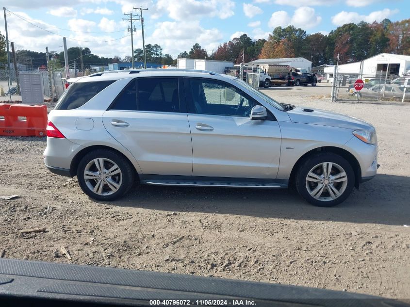 2012 Mercedes-Benz Ml 350 4Matic VIN: 4JGDA5HB9CA021523 Lot: 40796072