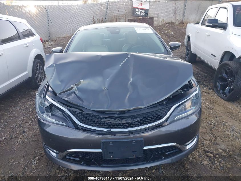 2015 Chrysler 200 C VIN: 1C3CCCCBXFN714365 Lot: 40796118