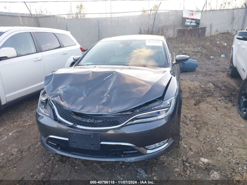 2015 Chrysler 200 C VIN: 1C3CCCCBXFN714365 Lot: 40796118