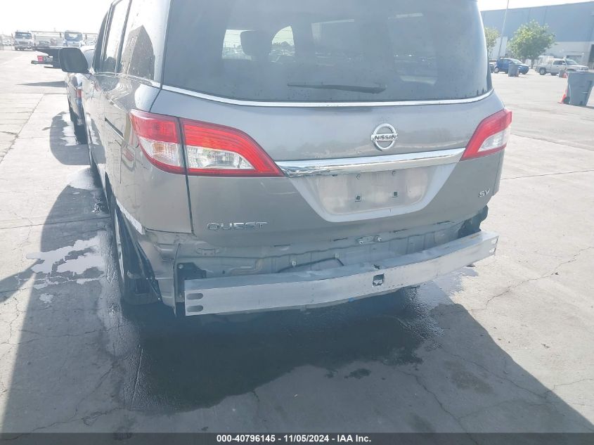 2013 Nissan Quest Sv VIN: JN8AE2KP1D9064825 Lot: 40796145