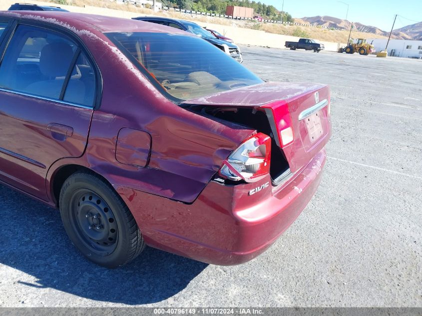 2002 Honda Civic Ex VIN: 2HGES26752H561293 Lot: 40796149