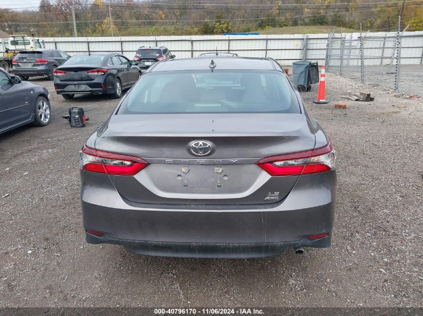 2021 Toyota Camry Le Awd VIN: 4T1R11BK7MU039395 Lot: 40796170