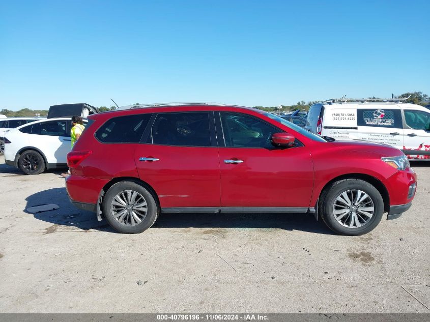 2017 Nissan Pathfinder Sl VIN: 5N1DR2MN6HC624142 Lot: 40796196