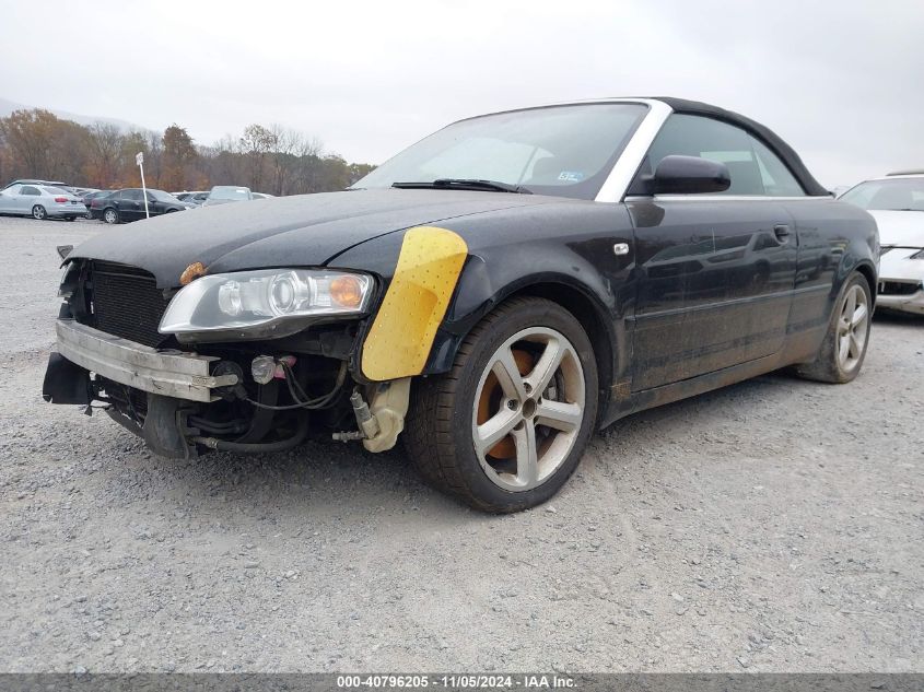 2007 Audi A4 3.2 VIN: WAUDH48H37K027605 Lot: 40796205