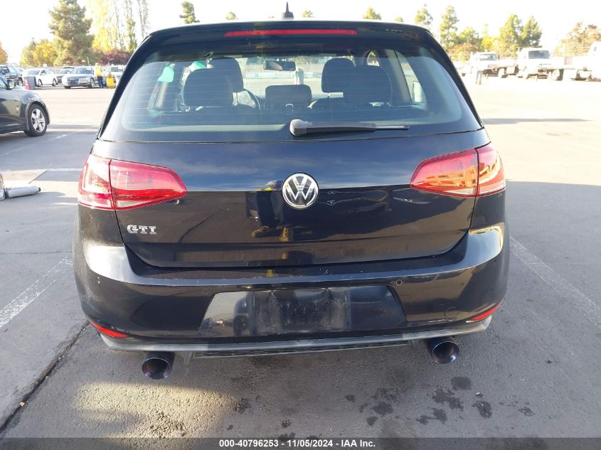 2015 Volkswagen Golf Gti 2.0T S 2-Door VIN: 3VWYT7AU5FM072240 Lot: 40796253