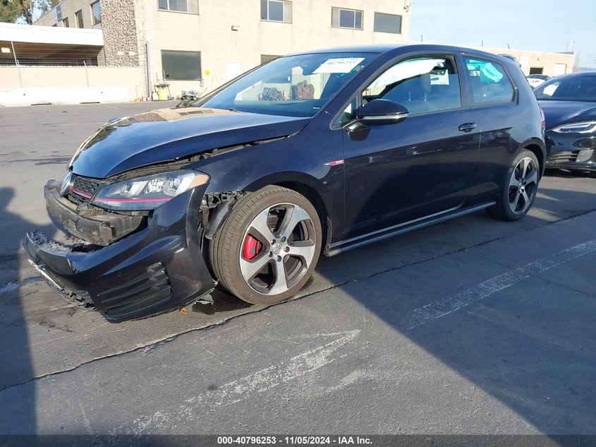 2015 VOLKSWAGEN GOLF GTI 2.0T S 2-DOOR - 3VWYT7AU5FM072240