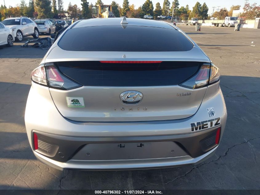 2022 Hyundai Ioniq Hybrid Limited VIN: KMHC05LC1NU271130 Lot: 40796302