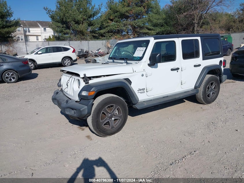 2018 JEEP WRANGLER UNLIMITED SPORT - 1C4HJXDG9JW271489