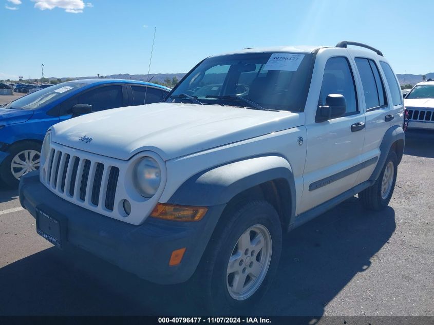 2007 Jeep Liberty Sport VIN: 1J4GL48K27W633054 Lot: 40796477