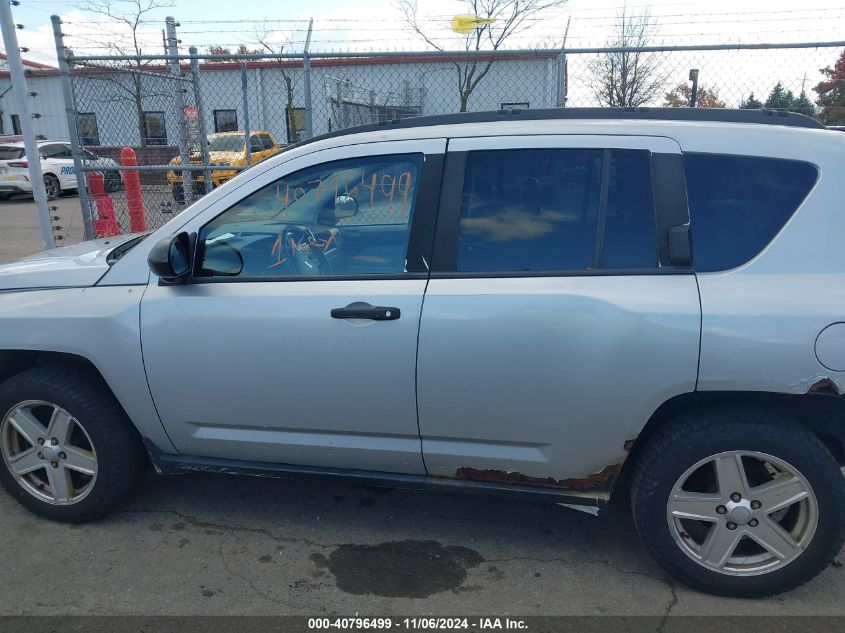 2007 Jeep Compass Sport VIN: 1J8FF47W57D170859 Lot: 40796499