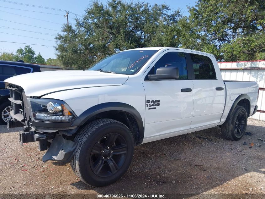 2022 Ram 1500 Classic Warlock 4X4 5'7 Box VIN: 1C6RR7LG7NS246979 Lot: 40796526