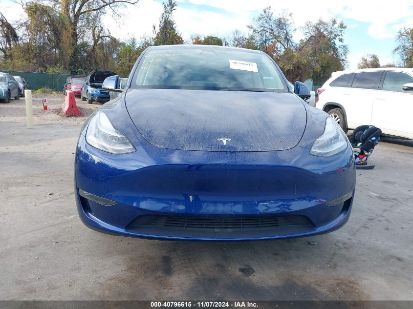 2021 Tesla Model Y Long Range Dual Motor All-Wheel Drive VIN: 5YJYGDEE2MF099664 Lot: 40796615