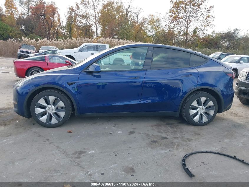 2021 Tesla Model Y Long Range Dual Motor All-Wheel Drive VIN: 5YJYGDEE2MF099664 Lot: 40796615