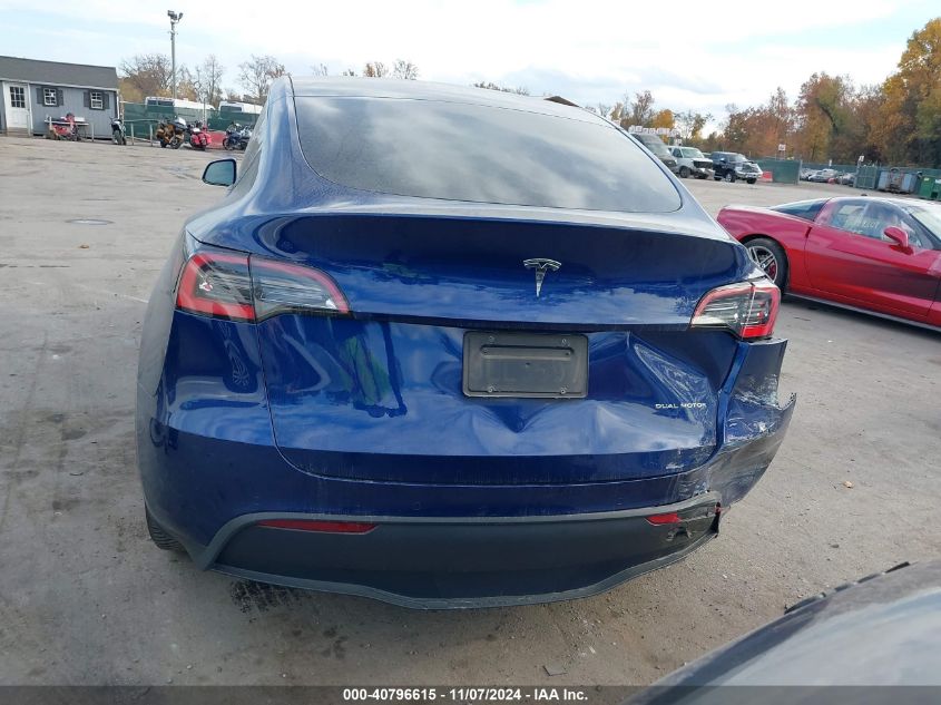 2021 Tesla Model Y Long Range Dual Motor All-Wheel Drive VIN: 5YJYGDEE2MF099664 Lot: 40796615