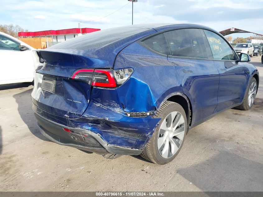 2021 Tesla Model Y Long Range Dual Motor All-Wheel Drive VIN: 5YJYGDEE2MF099664 Lot: 40796615