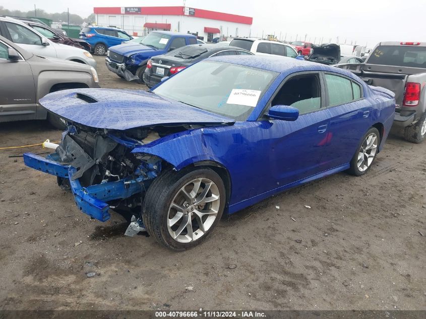 2022 Dodge Charger Gt Rwd VIN: 2C3CDXHG7NH106075 Lot: 40796666