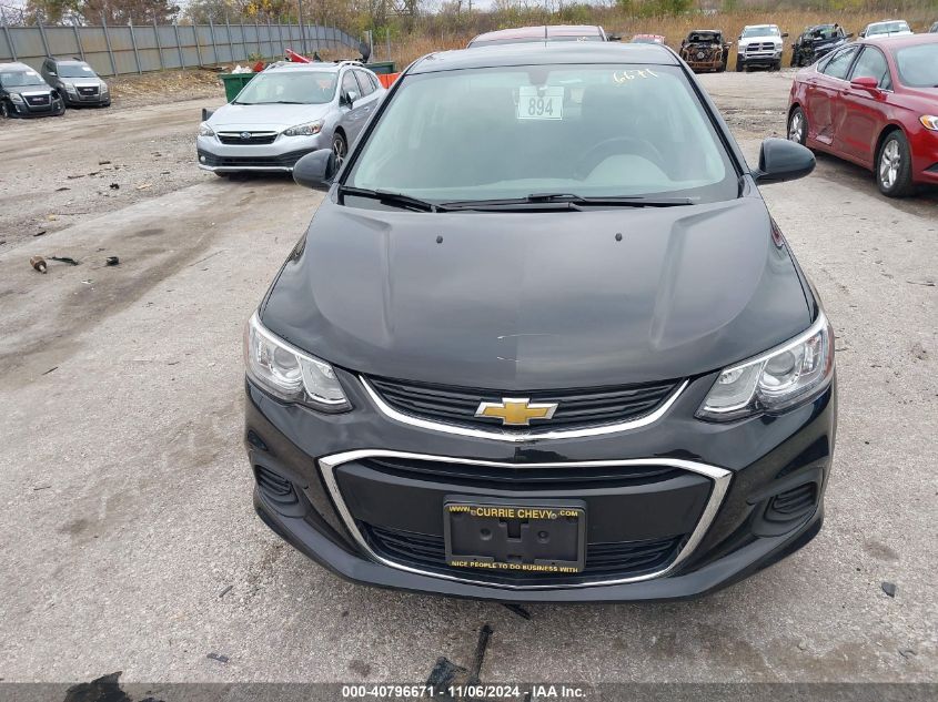 2018 CHEVROLET SONIC VIN: 1G1JD5SH7J4109731