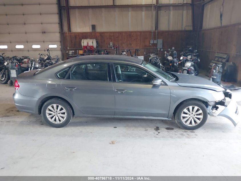 2014 Volkswagen Passat S VIN: 1VWAP7A34EC017808 Lot: 40796718