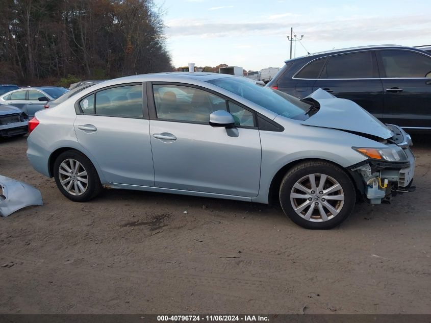 2012 Honda Civic Ex VIN: 2HGFB2F86CH590185 Lot: 40796724