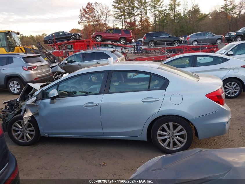 2012 Honda Civic Ex VIN: 2HGFB2F86CH590185 Lot: 40796724