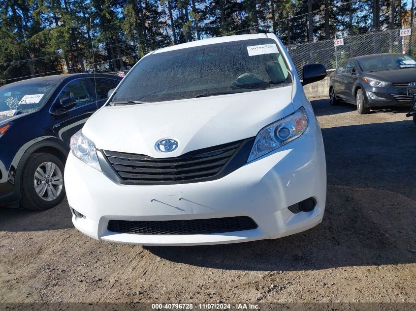 2011 Toyota Sienna Base V6 VIN: 5TDZK3DC9BS021985 Lot: 40796728