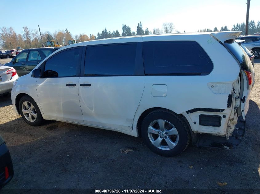 2011 Toyota Sienna Base V6 VIN: 5TDZK3DC9BS021985 Lot: 40796728