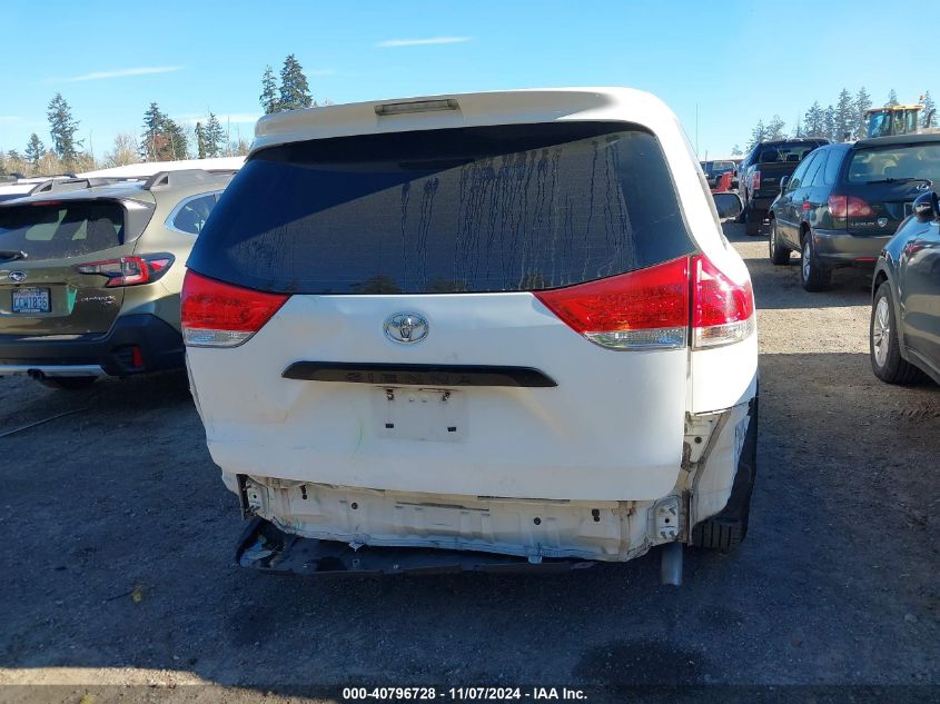 2011 Toyota Sienna Base V6 VIN: 5TDZK3DC9BS021985 Lot: 40796728