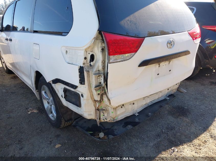 2011 Toyota Sienna Base V6 VIN: 5TDZK3DC9BS021985 Lot: 40796728