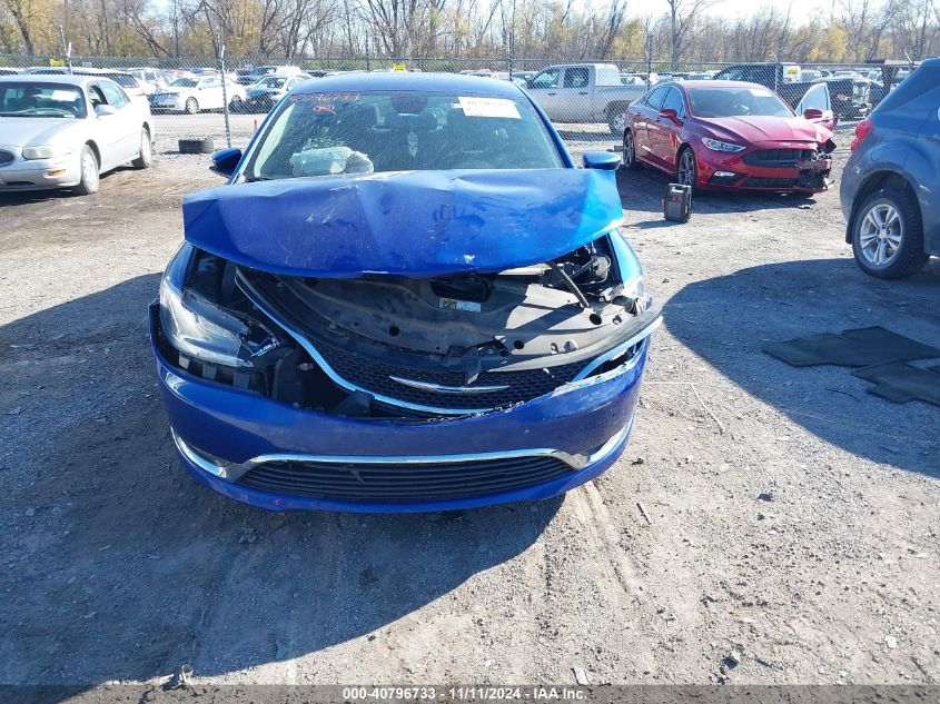 2015 Chrysler 200 Limited VIN: 1C3CCCAB3FN674293 Lot: 40796733