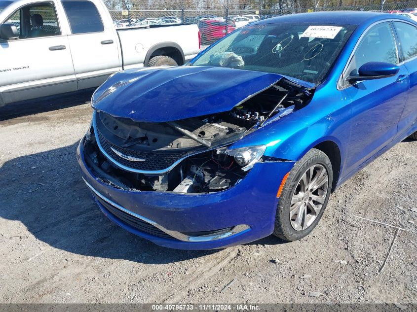 2015 Chrysler 200 Limited VIN: 1C3CCCAB3FN674293 Lot: 40796733