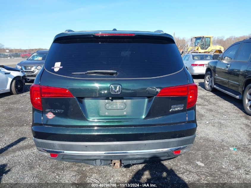 2016 Honda Pilot Touring VIN: 5FNYF6H93GB017894 Lot: 40796788